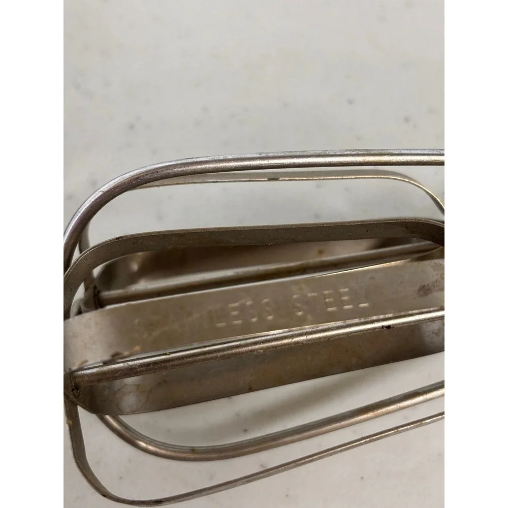 Vintage EKCO‎ Hand Crank Egg Beater Stainless Steel Manual Rotary Mixer USA Made